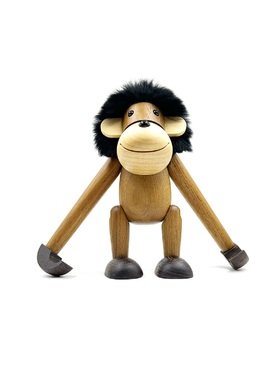 丹麦木偶玩具摆件猩猩实木长臂猴