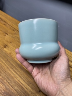 宋代美学仿古汝瓷窑工夫茶具茶洗杯洗茶渣缸杯洗茶水孟渣斗零配件