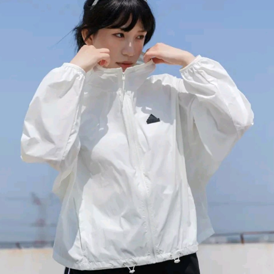 Adidas阿迪达斯外套女子夏季新款透气薄防晒衣休闲夹克外套IM8837
