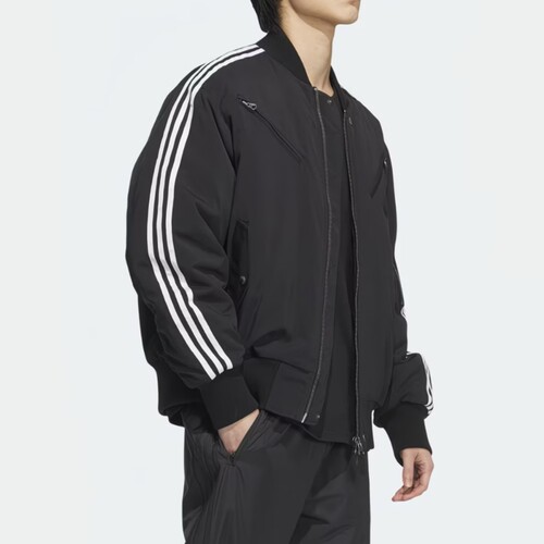 Adidas/阿迪达斯三叶草男士宽松三条纹休闲外套JD3743