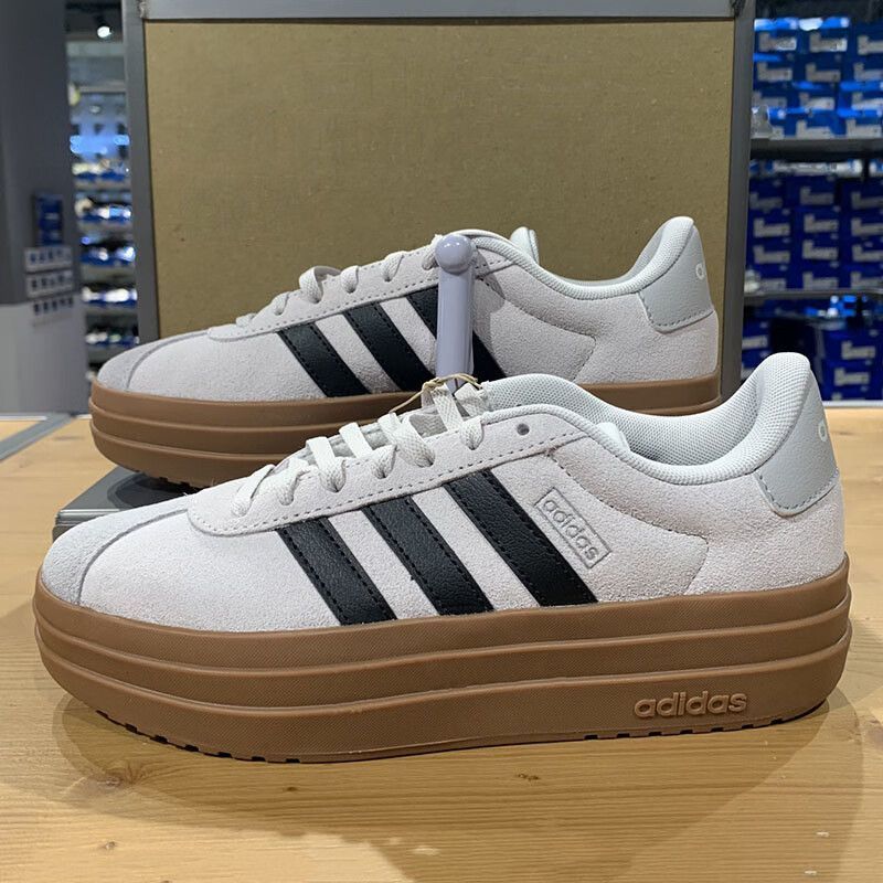 Adidas/阿迪达斯VL COURT BOLD女子厚底德训T头休闲板鞋KJ6857图片