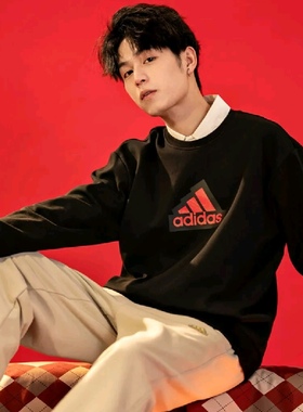 Adidas/阿迪达斯新年款男士运动休闲圆领套头衫IT3989