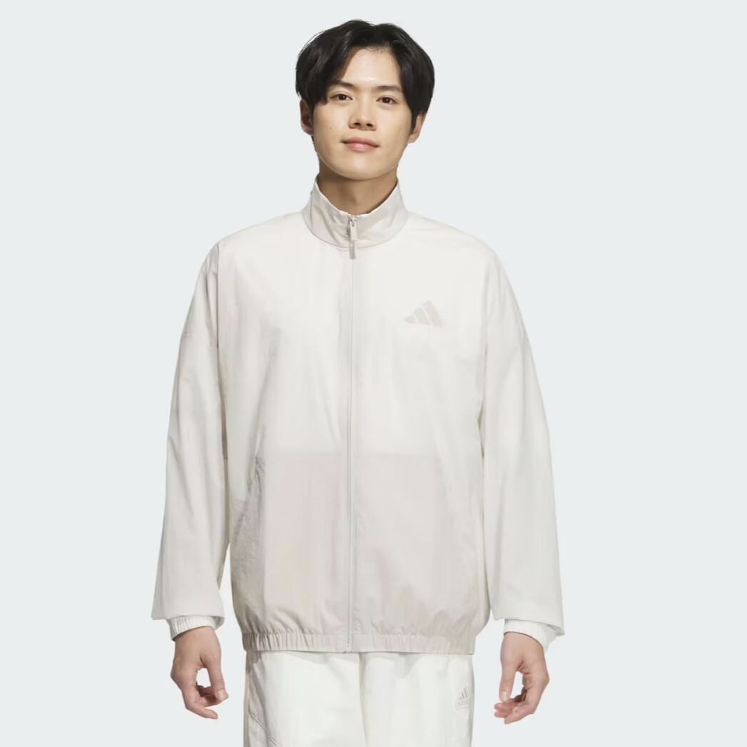 Adidas阿迪达斯外套男子运动休闲宽松夹克外套JZ8410 - 实物图