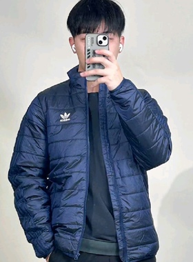 Adidas/阿迪达斯三叶草男子户外运动休闲保暖棉服HL9215