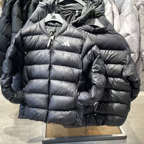 Adidas/阿迪达斯冬季男士经典拒水防风保暖轻盈棉服JV7718