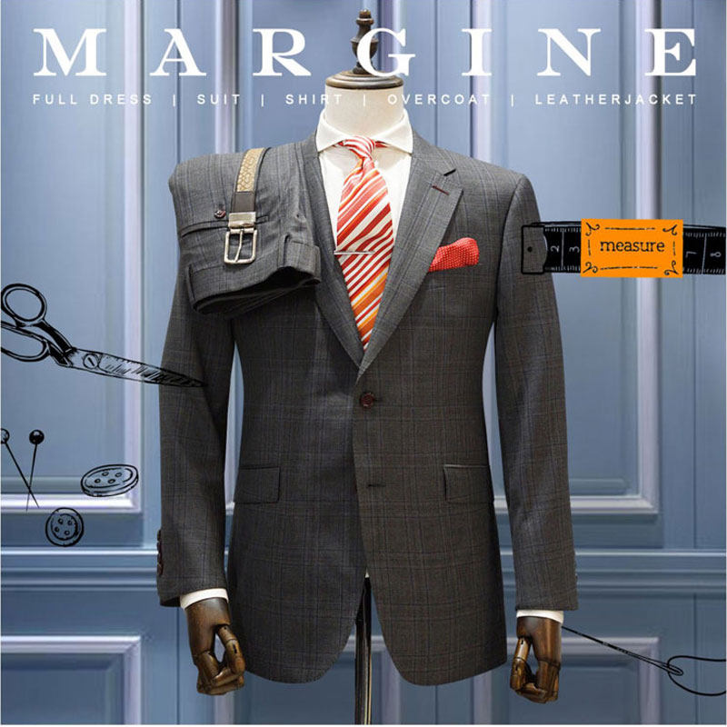 结婚新郎伴郎礼服西装西服定制租男爸爸装工作上班marzoni意大利