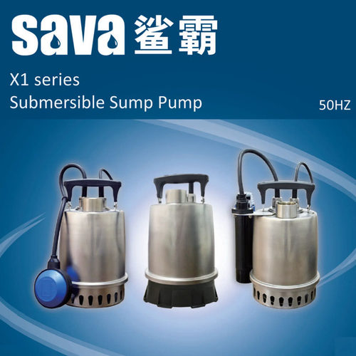 台湾鲨霸SAVA全不锈钢自动潜水泵X1-03MS-32排污泵污水提升泵雨水