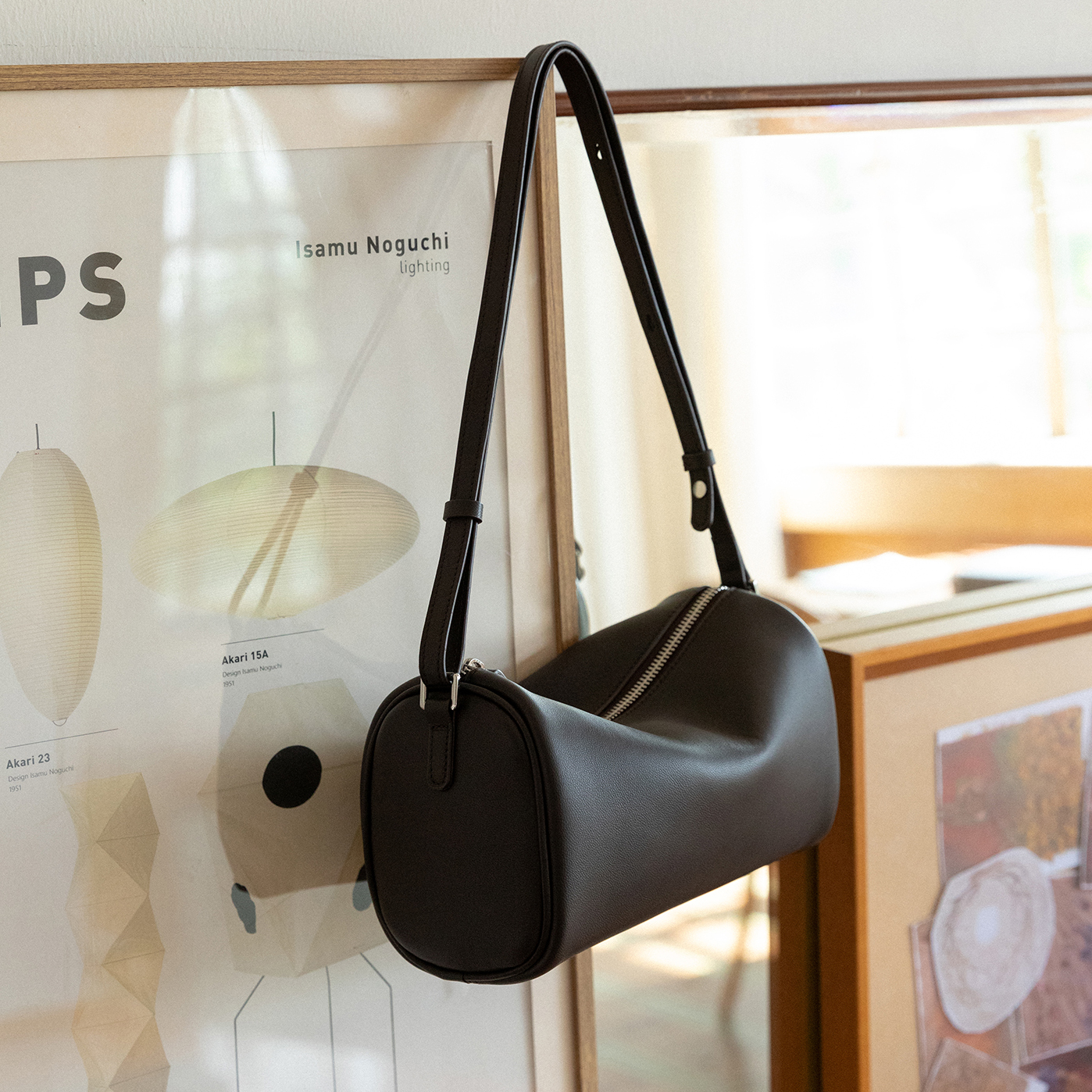 真皮软皮女包单肩腋下包笔筒包