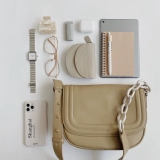 Ретро кожаная акриловая сумка на одно плечо для отдыха, 2022, тренд сезона