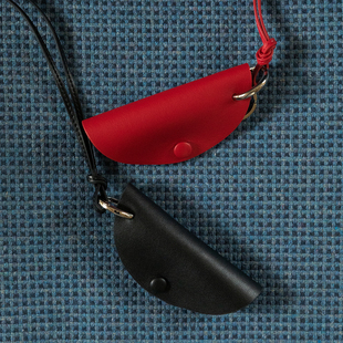 真皮挂脖配饰项链钥匙包 swift头层牛皮钥匙扣 猴子家 精工小挂件