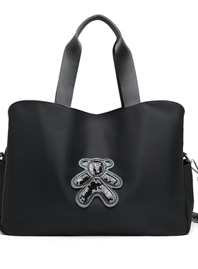 短途旅行包女大容量2025新款潮轻便托特包手提包多隔层斜挎旅游包