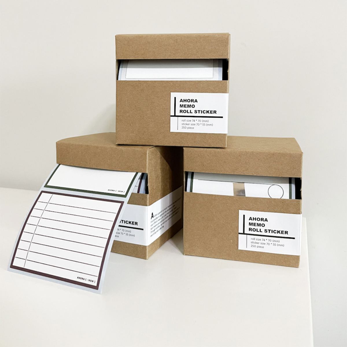 韩国粘性便签贴纸抽拉盒备忘录