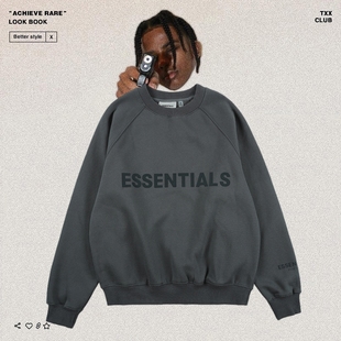 FOG第七季 FEAR ESSENTIALS GOD 复线压胶字母高街潮牌男女卫衣