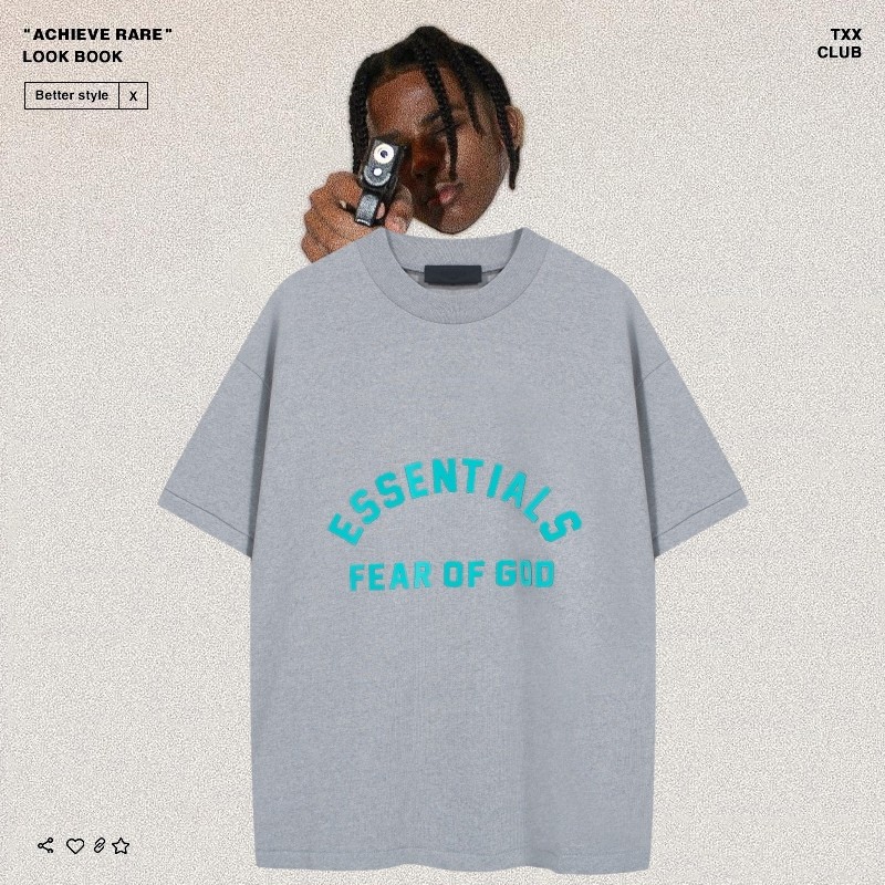 FEAR OF GOD复线ESSENTIALS压胶字母FOG美式高街男女宽松短袖T恤,男装,T恤,淘宝优惠券,粉丝福利购,淘宝优惠卷