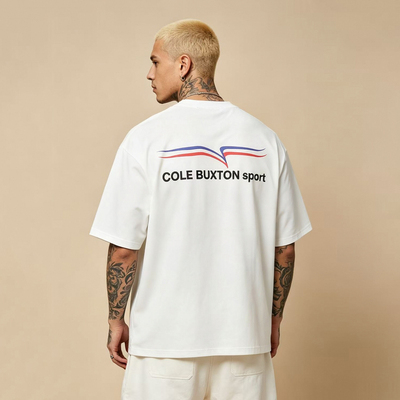 ColeBuxton极简字母印花短袖T恤