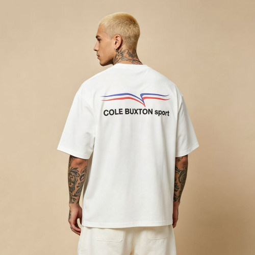 ColeBuxton极简字母印花短袖T恤