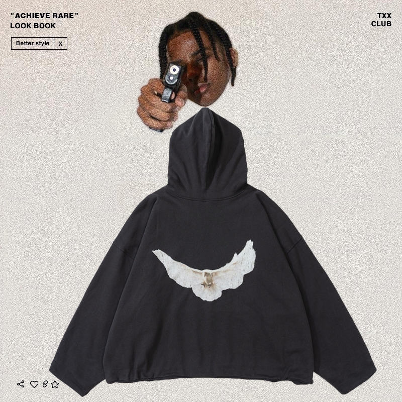 YEEZY侃爷和平鸽高街连帽卫衣潮