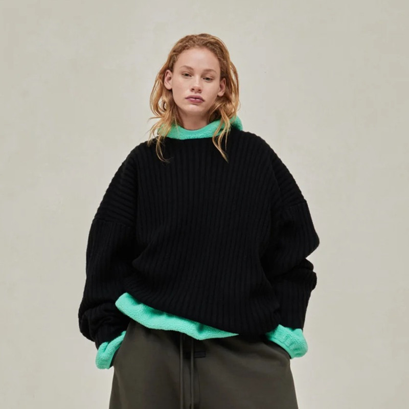 FEAROFGOD高街菠萝纹针织毛衣