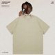T恤潮 oversize男女宽松情侣短袖 美式 休闲重磅305G复古纯色落肩袖