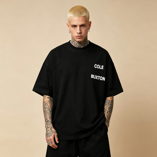 ColeBuxton极简字母印花短袖T恤