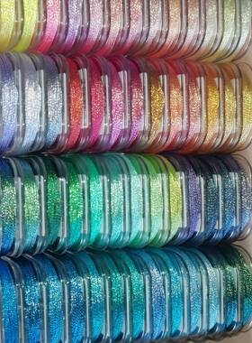 处理幻彩彩金线手工编织项链饰品diy，20色不挑股数颜色随机发货