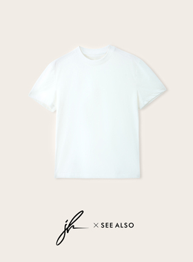 JH『SEEALSO联名系列』打底t恤衫2026春夏基础款百搭圆领短袖T恤