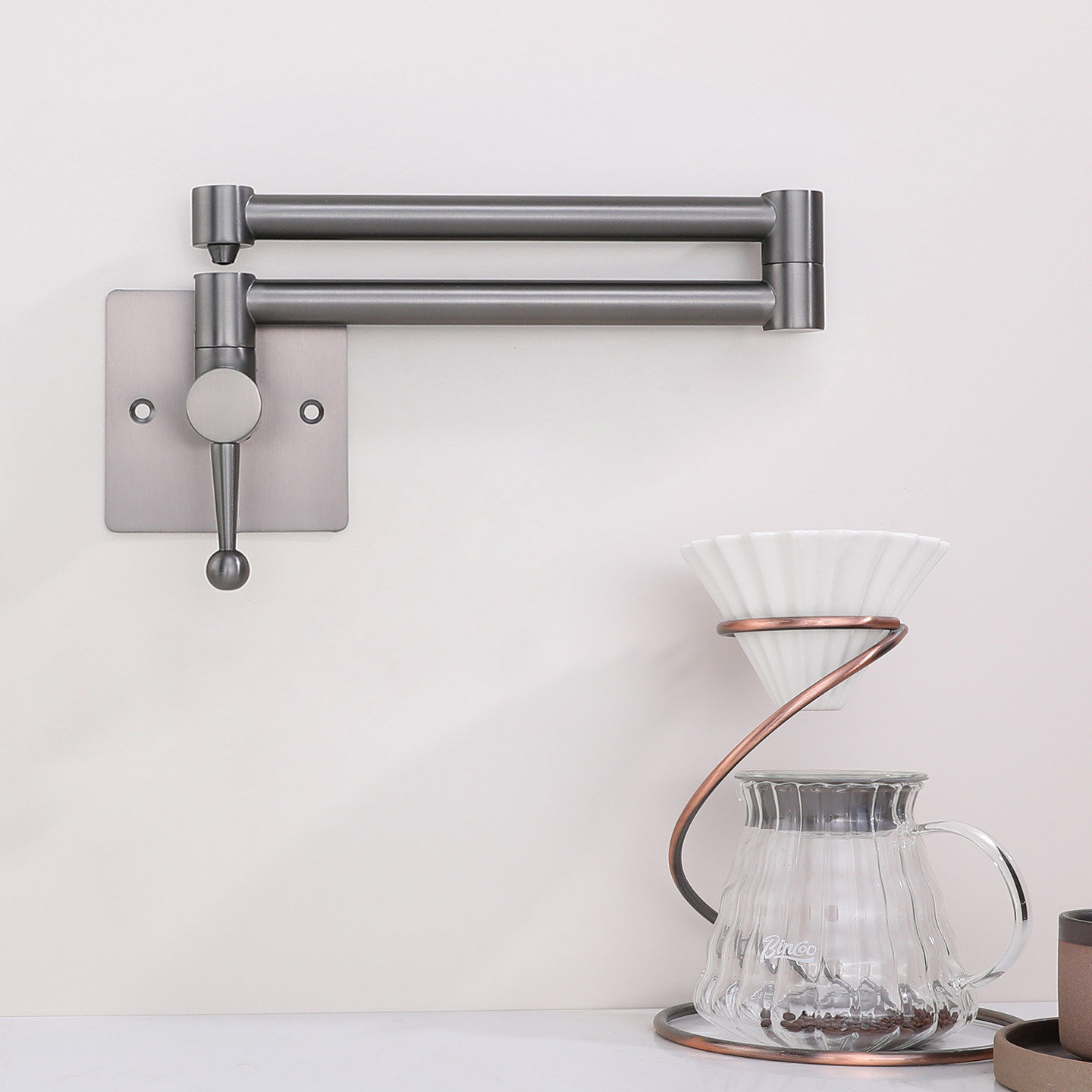 折叠净水器水龙头客厅餐边柜龙头2分管线机墙上86盒面板3分直饮水