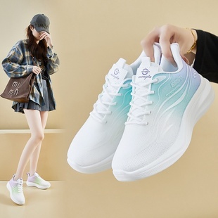 飞织鞋 健身跑步休闲鞋 2025春季 学生运动鞋 增高FZ6608 新款 ins韩版