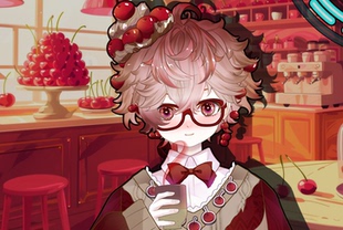 Live2d量贩模型 中性公皮vup直播公用成品皮套虚拟主播 樱桃蛋糕