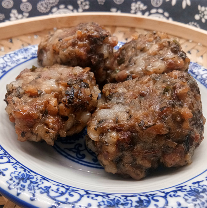 温州特产菜干肉饼梅干菜肉丸成品纯手工制作乐清味道