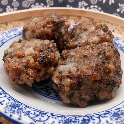 温州特产菜干肉饼梅干菜肉丸成品纯手工制作乐清味道