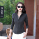 百搭修身 秋冬卫衣女纯色口袋拉链立领外套韩版 修身 气质简约上衣