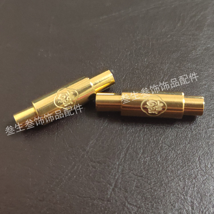 不锈钢扣手绳连接卡扣福字磁铁