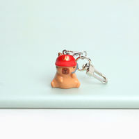 Cute capybaras and water babies keychain bag pendants, student couple schoolbags, backpack key pendants, creative small accessories thumbnail 6