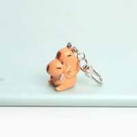 Cute capybaras and water babies keychain bag pendants, student couple schoolbags, backpack key pendants, creative small accessories thumbnail 7