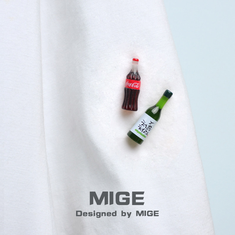 可爱卡通啤酒饮料瓶小瓶子日系胸针 徽章胸章学生衣服配饰小饰品