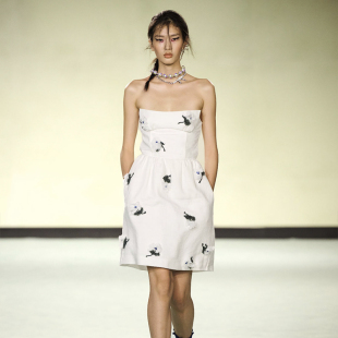 26SS春夏新款 饰抹胸连衣裙 花朵装 浅川买手店 SHUSHUTONG