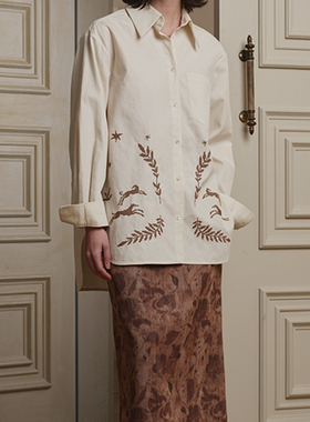 【ECRIVAIN】拼色口袋长袖衬衫日常休闲 25AW秋冬新款 浅川买手店