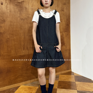 26SS春夏新款 原色牛仔分割背带连衣裙 浅川买手店 WMWM