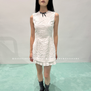 连衣裙26SS春夏新款 修身 蝴蝶结圆领无袖 浅川买手店 SHUSHUTONG