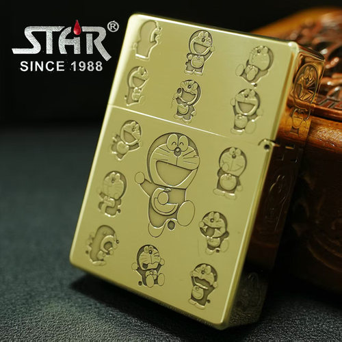 STAR恒星ST9机型六面联名荣耀款叮当光面煤油打火机送礼送朋友