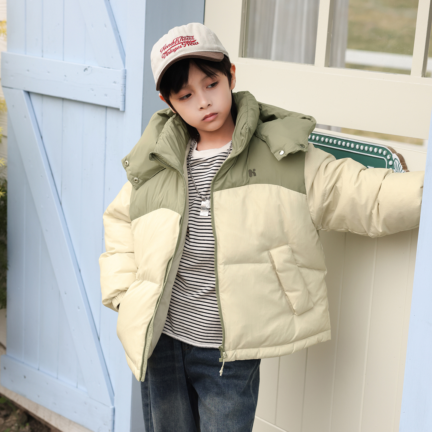 儿童羽绒服短款2025冬季新款加厚男童羽绒服中大童装90绒外套4254