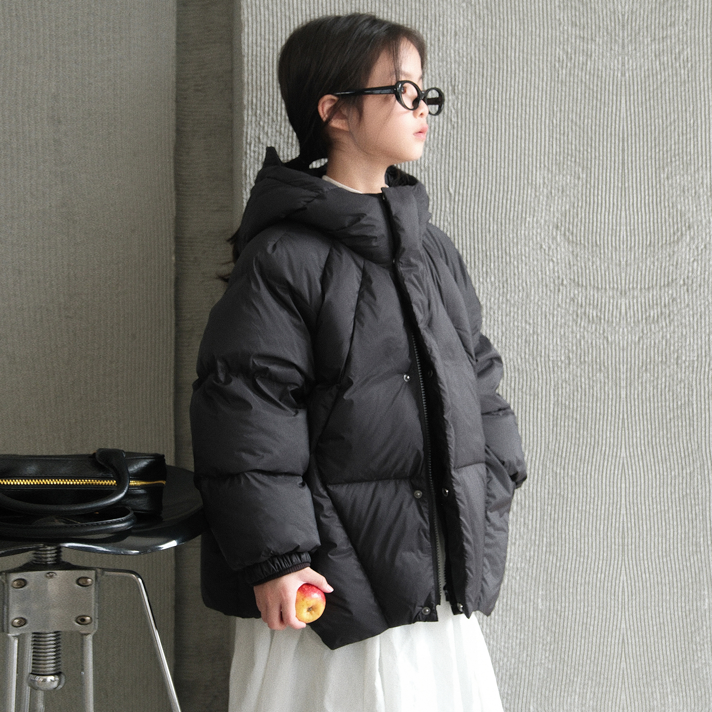 康衣儿女童羽绒服中大童2025冬季新款中大童装90绒宝宝连帽外套