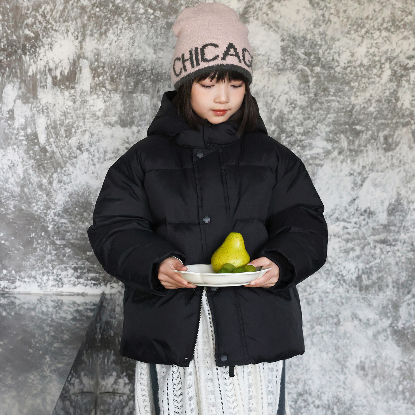 康衣儿女童羽绒服短款加厚2025冬季新款儿童羽绒服中大童装亲子