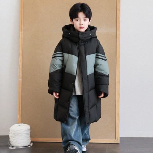 康衣儿童装羽绒服男童中长款2026冬季新款女童羽绒服中大童亲子装