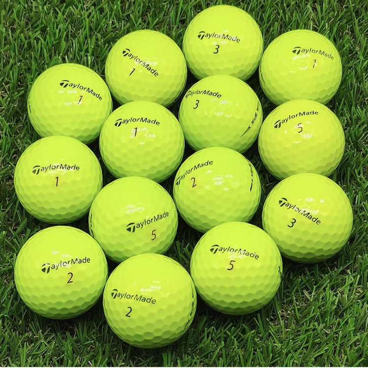 高尔夫球Taylormade泰勒梅彩色五层球远距离高标准球二手高尔夫球