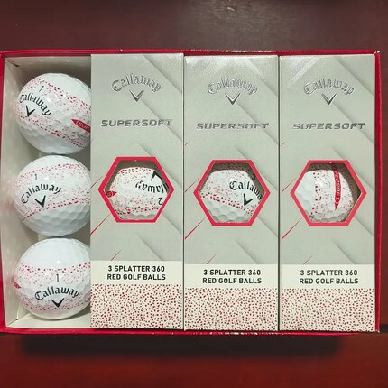 Callaway卡拉威官方高尔夫球25全新SUPER SOFT 360度瞄准环两层球
