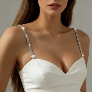 小龙虾扣内衣肩带抹胸吊带可外露调节高档时尚 隐形文胸一字肩带子