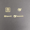 deepseek标志openai人工智能logo分体金属贴纸电脑周边diy装饰贴