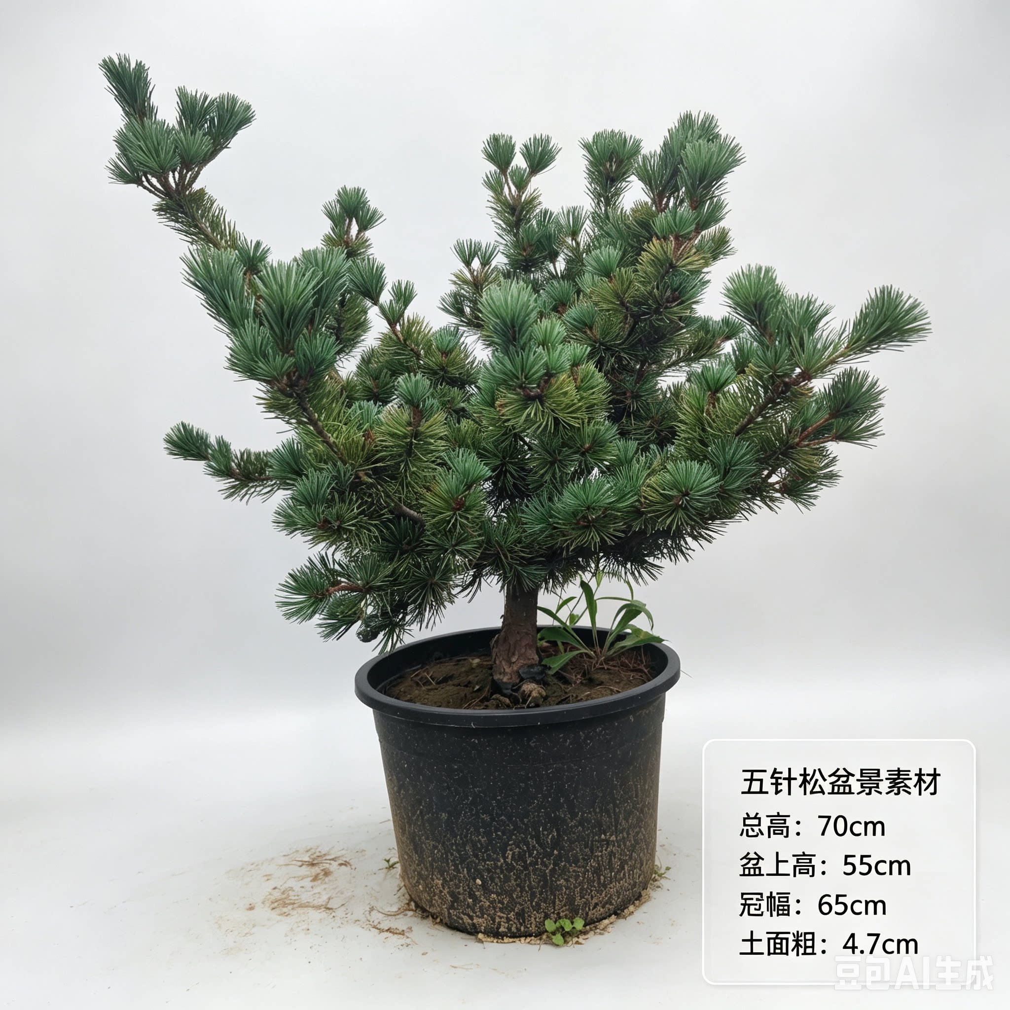 矮霸五针松小苗原生老桩 未造型可蟠扎盆景素材 庭院四季常青松树